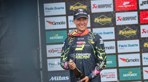 Jeremy sydow and triumph factory racing sign two year enduroGP contract extension