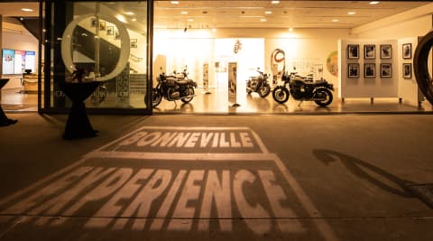 Triumph motorcycles exhibition