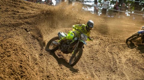 Mikkel Haarup lead at the 5.11 Triumph at Southwick