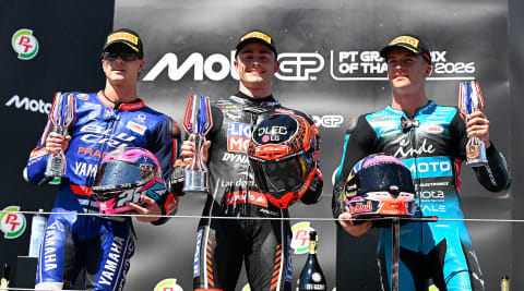 Manuel Gonzalez claims first 2026 Triumph Powered Moto2 victory