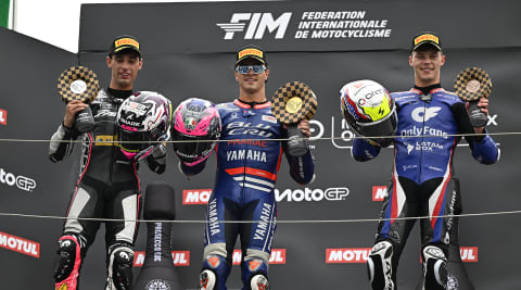 Guevara Scores Big Win in Triumph Powered Japanese MOTO2 Grand Prix