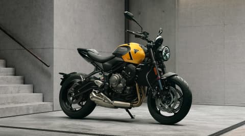 Trident 660 in Cosmic Yellow