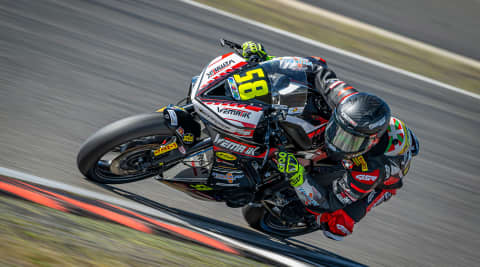 Triumph Motorcycle at The International German Motorcycle Championship