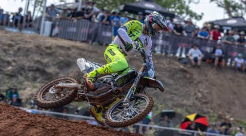 Camden McLellan on Triumph TF 250-X at MX2 World Championship