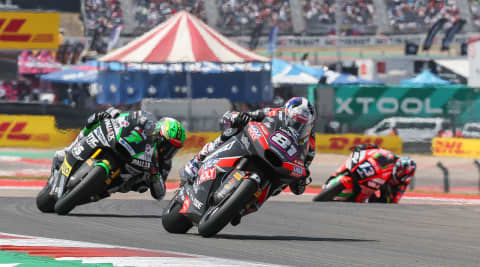 Senna Agius on Triumph Street Triple 765 RS at Moto2