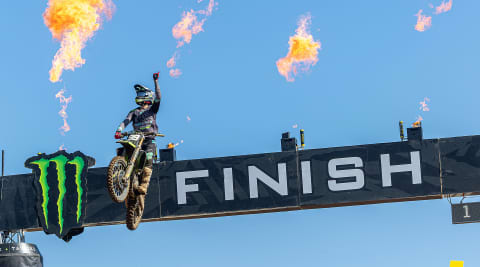 Guillem Farres on Triumph TF 250 X at MXGP in South Africa