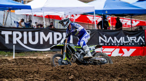 Gage Linville in hangtown AMA Supercross round 2