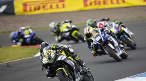 Ten Top Tens for Triumph in Wet Knockhill Sportbike Race