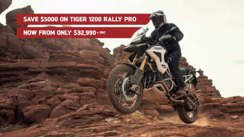 Triumph Tiger 1200 Rally Pro offer