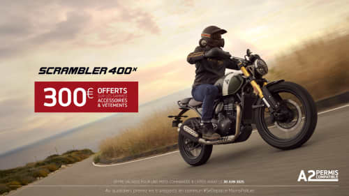 Triumph France Scrambler 400 Offer Available