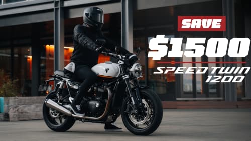 Triumph Speed Twin 1200 Offer save $1500