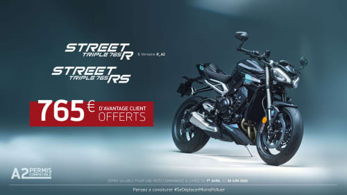 Triumph Street Triple 765 R & RS offer