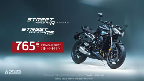 Triumph Street Triple 765 R and RS offer