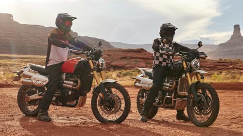 Triumph Scrambler 1200 XE Baja Orange and Phantom Black