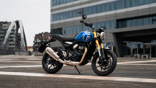 Triumph Speed 400 in Caspian Blue