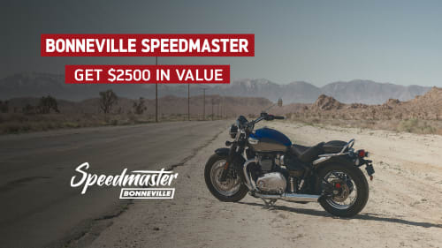 Triumph Bonneville Speedmaster offer available