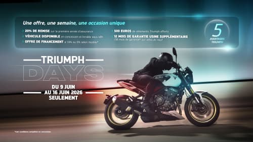 PROFITEZ DES TRIUMPH DAYS, DU 9 AU 16 JUIN