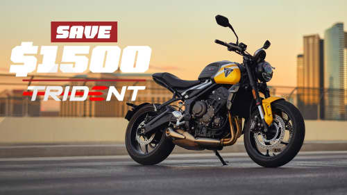 Triumph Trident 660 MY25 save $1500 offer