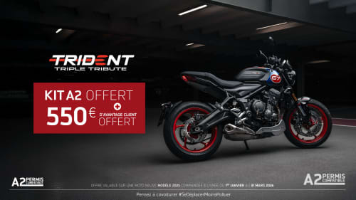 Triumph Trident Triple Tribute offer