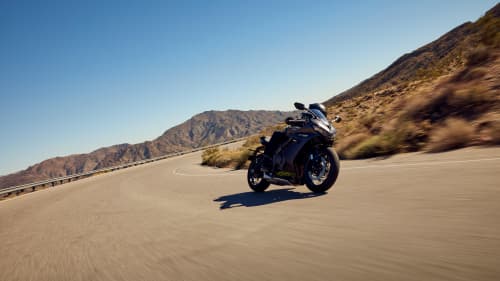 Rider on Triumph Daytona 660