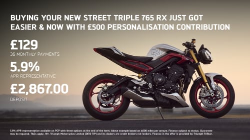 Street Triple 765 RX offer