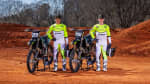 Triumh rider Evan Ferry and Jalek Scowll racing 