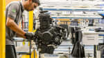 Triumph Brazil engine in factory