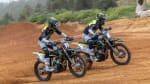 Monster energy triumph racing riders compete in thor for 2024