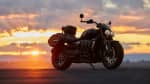 Triumph Rocket 3 Storm in front of a sunset