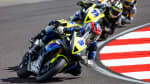 Macadam Triumph Factory Racing Secure Solid Points at Donington Park