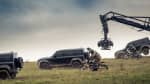 No time to die rehearsals set with the scrambler 1200 and Tiger 900 rally movie bikes and the new defender