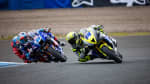 Celebrations for Macadam Triumph Factory racing at Knockhill