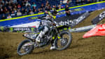 Jordan Smith riding Triumph TF 250 X at AMA Supercross on dirt track
