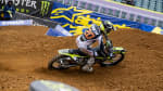 Jordan Smith riding TF 250-X through dirt track at AMA supercross