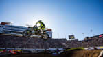 Jordan Smith on the TF 450-X in the air at AMA Supercross