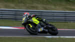 Racing action shot of Triumph Daytona 660