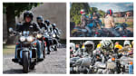 Montage of images from the 12th Classic Triumph Gathering Poland