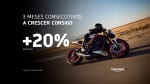 Triumph volta a crescer 20% em Julho 