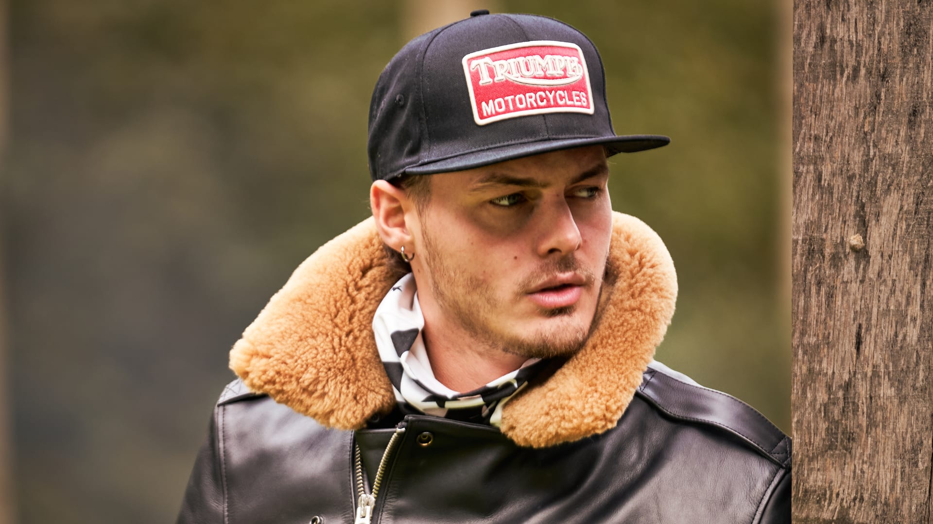 Triumph Motorcycles Heritage Collection - Christmas Gift Guide - Straggler Flat Peak Cap