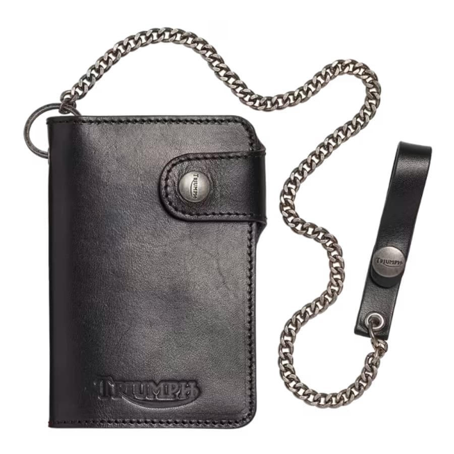 BLACK WALLET WITH CHAIN