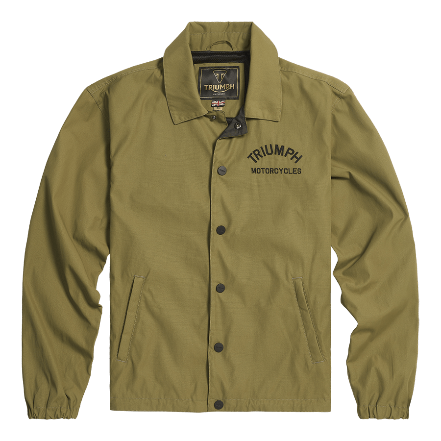 Triumph Casual Clothing Collection Carter Coach Jacket in Khaki
