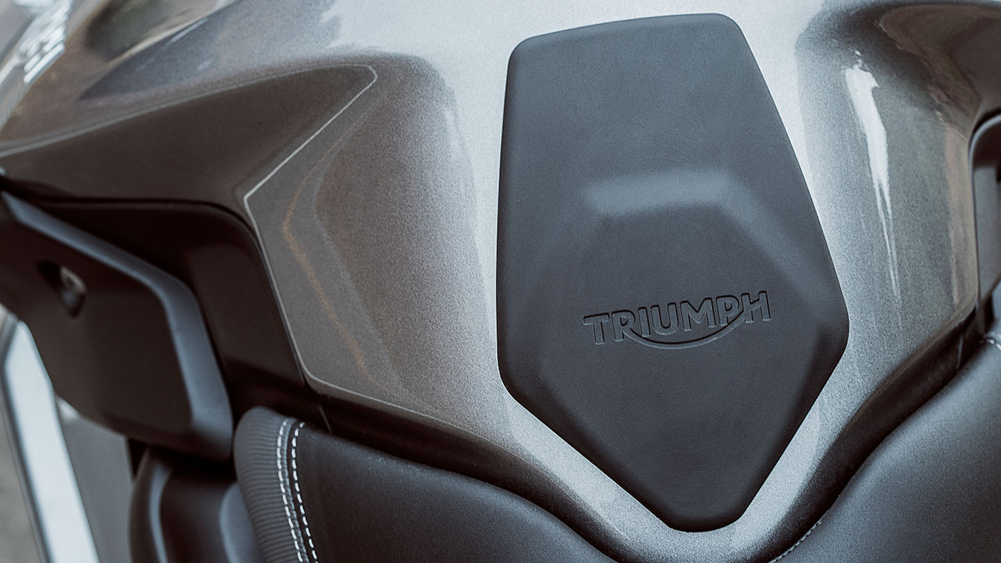 Triumph rubber tank pad