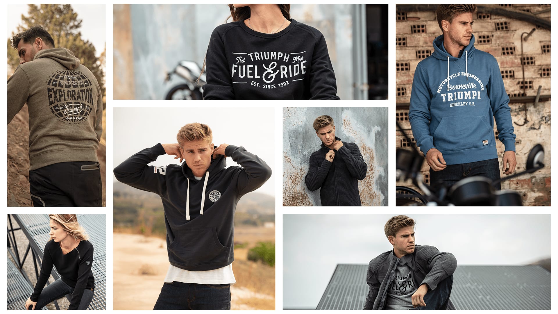 Triumph Spring Summer 2019 clothing collection sweatshirts and sweaters