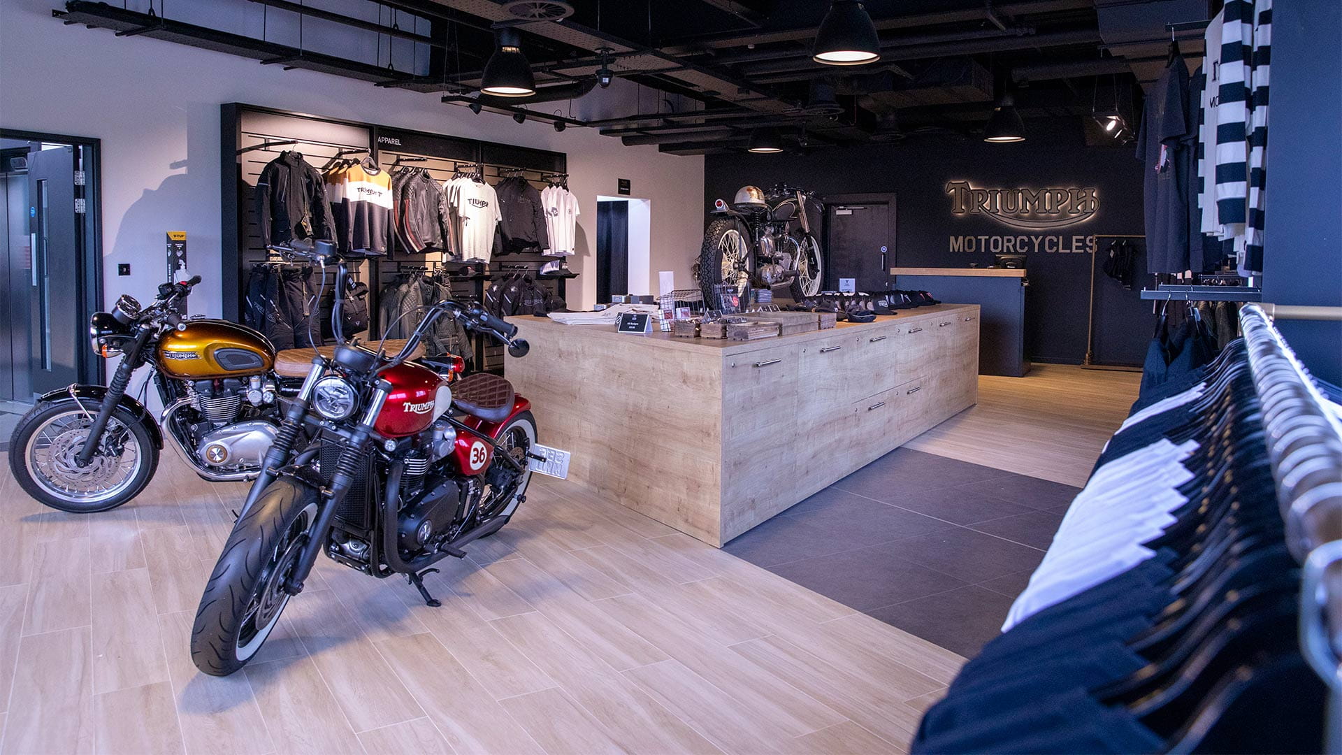 Triumph visitor experience shop