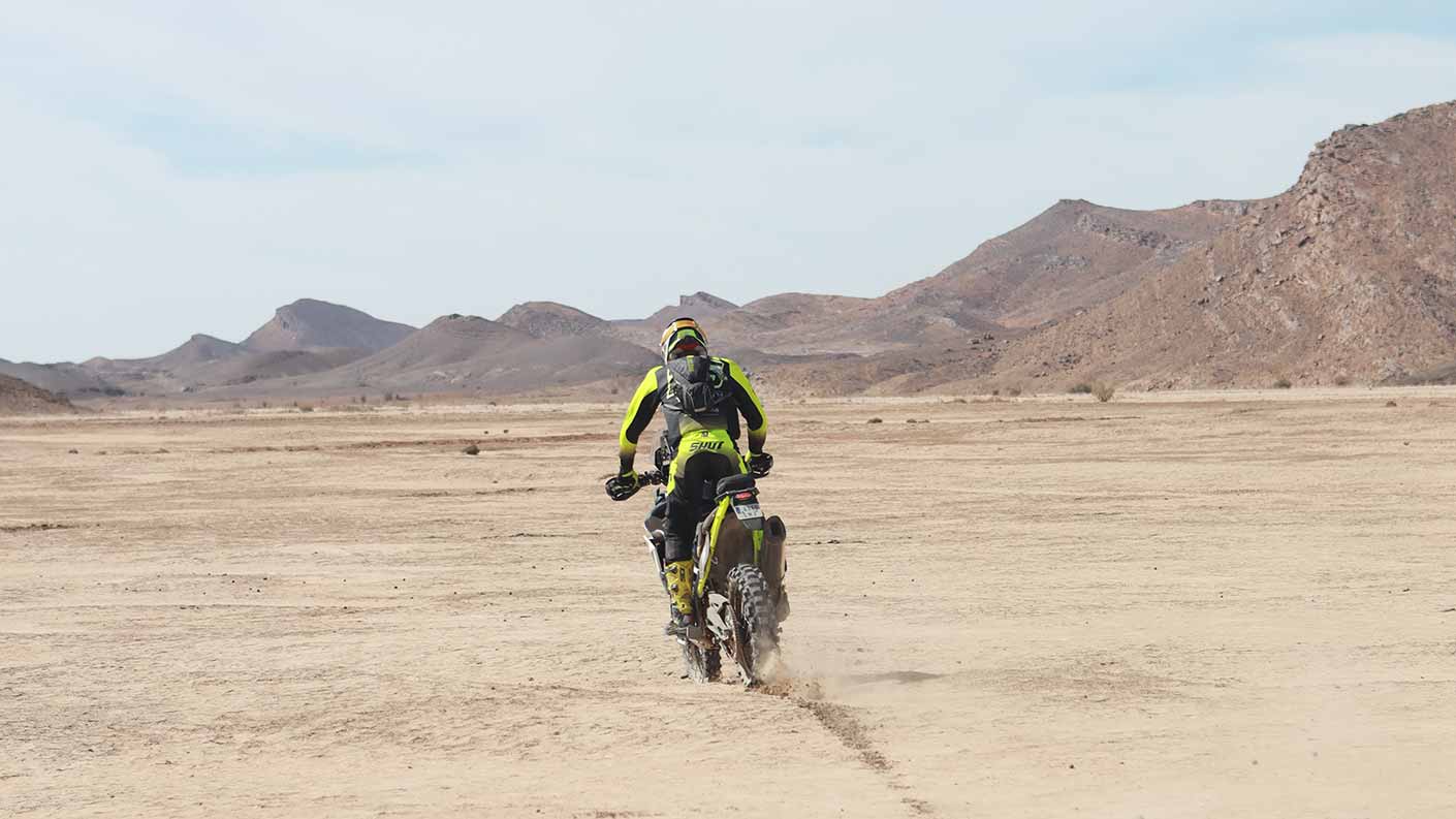 Ivan Cervantes Riding a Triumph Tiger 900 Rally Pro the 100 Dunas Raid in Morocco