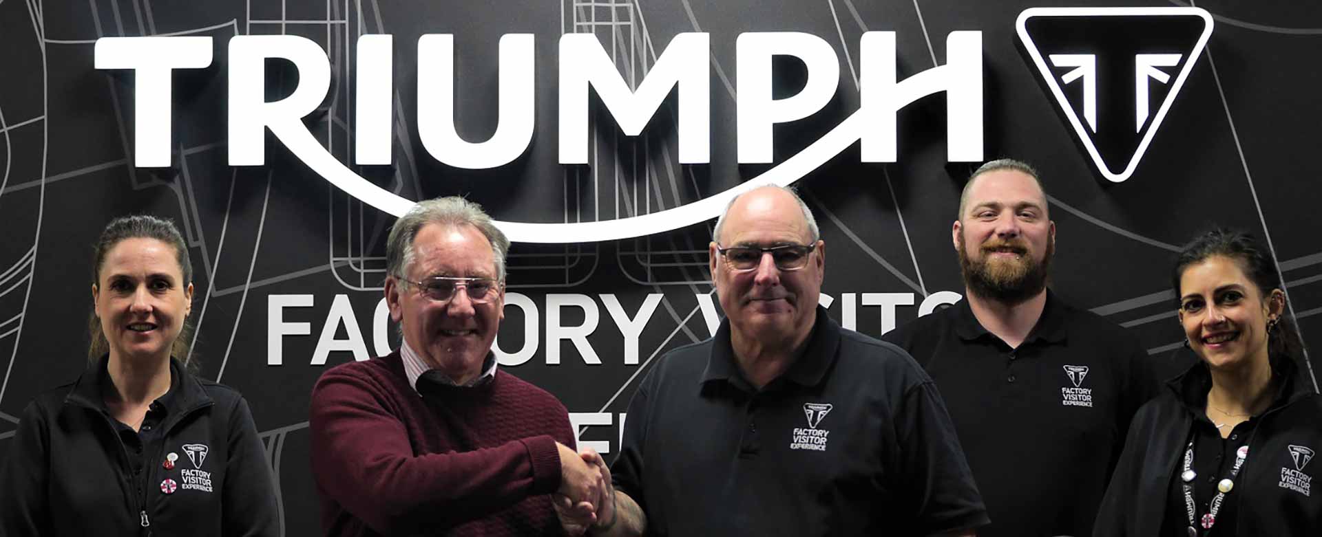 Triumph Factory Visitor Experience Guest Mr Ron Sutton