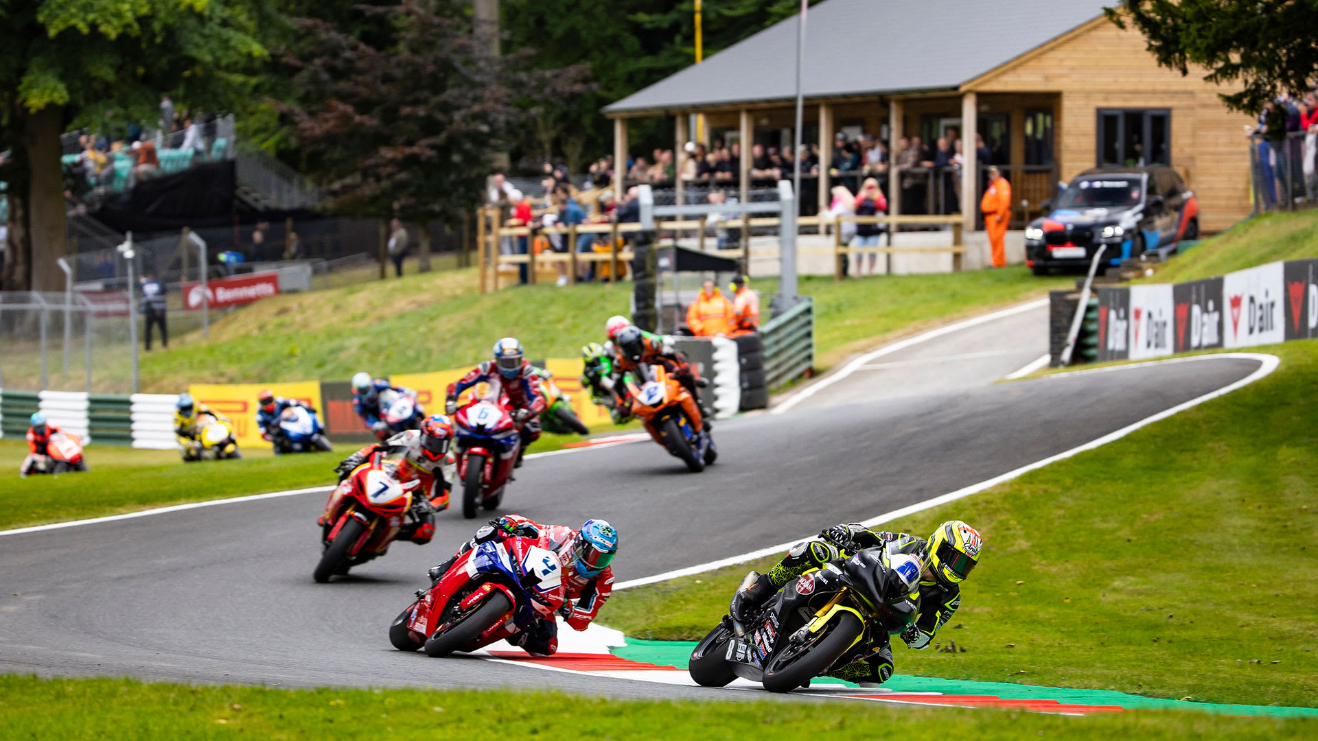 Triumph Street Triple 765 being raced in British Supersport at Cadwell Park