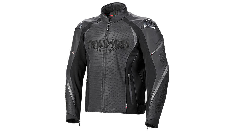 Triple Perforated Leather Jacket