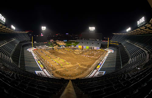 SMX Stadium at night