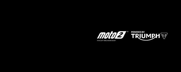Triumph Moto2 partnership logo on black background